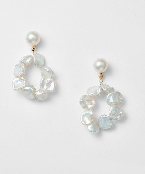 K10淡水パールピアスチャーム（チャーム）｜agete（アガット）の