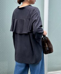 Jena espace merveilleux | ピーチスキンラッフルシャツ(シャツ/ブラウス)