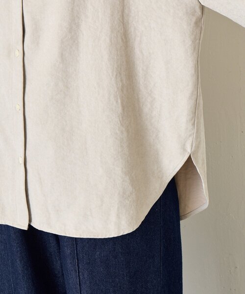 Jena espace merveilleux（ジェナ　エスパスメルヴェイユ）の「ピーチスキンラッフルシャツ（シャツ/ブラウス・レディース・ライトグレー/ブラック/イエロー・FREE）」の11枚目の写真