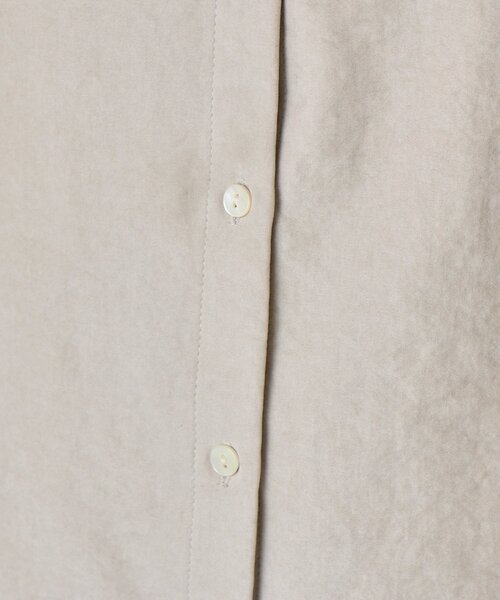 Jena espace merveilleux（ジェナ　エスパスメルヴェイユ）の「ピーチスキンラッフルシャツ（シャツ/ブラウス・レディース・ライトグレー/ブラック/イエロー・FREE）」の6枚目の写真