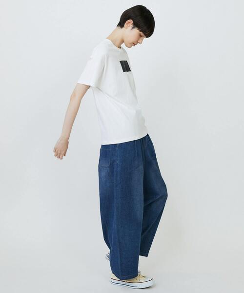 FRAPBOIS（フラボア）の「エトリーT（Tシャツ/カットソー・レディース・ブラック/ブルー/ホワイト・0/1/2）」の10枚目の写真