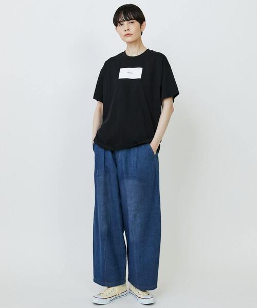 FRAPBOIS（フラボア）の「エトリーT（Tシャツ/カットソー・レディース・ブラック/ブルー/ホワイト・0/1/2）」の14枚目の写真