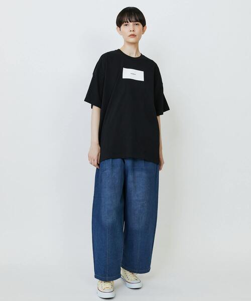 FRAPBOIS（フラボア）の「エトリーT（Tシャツ/カットソー・レディース・ブラック/ブルー/ホワイト・0/1/2）」の19枚目の写真