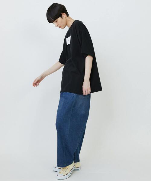 FRAPBOIS（フラボア）の「エトリーT（Tシャツ/カットソー・レディース・ブラック/ブルー/ホワイト・0/1/2）」の21枚目の写真