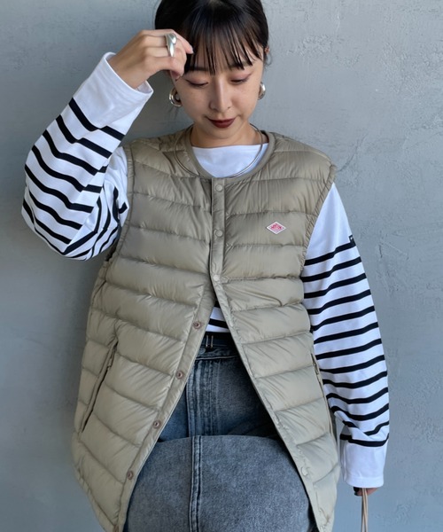 Danton　ダントン ベージュ ダウンベストXS　濃いベージュ　アウター 楽天市場】2025秋冬新作 ダントン DANTON インナーダウン ベスト