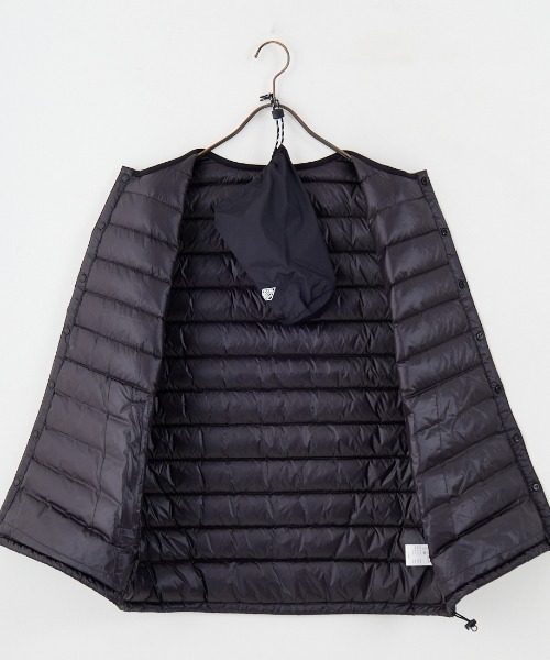 DANTON（ダントン）の「[DANTON/ダントン] インナーダウン クルーネックベスト（ダウンベスト・レディース・ブラック/チャコール/ライトベージュ・L/M/S）」の13枚目の写真