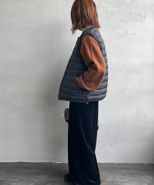 DANTON/ダントン] インナーダウン クルーネックベスト（ダウン