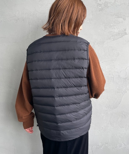 DANTON/ダントン] インナーダウン クルーネックベスト（ダウンベスト