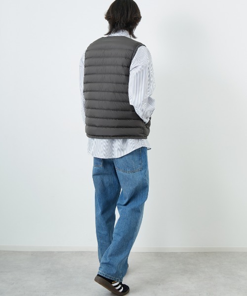 DANTON（ダントン）の「[DANTON/ダントン] インナーダウン クルーネックベスト（ダウンベスト・レディース・ブラック/チャコール/ライトベージュ・L/M/S）」の18枚目の写真