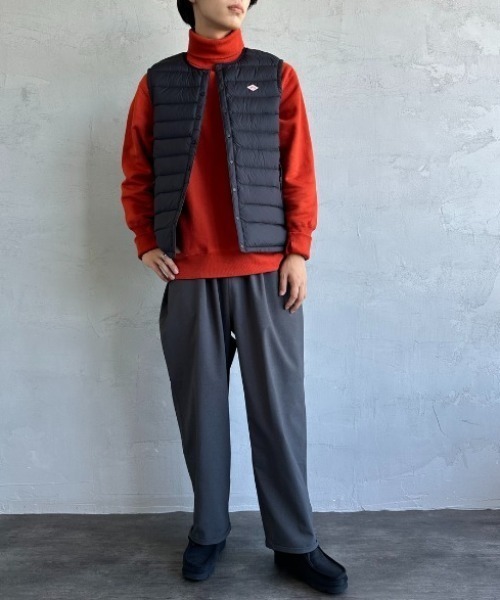 DANTON（ダントン）の「[DANTON/ダントン] インナーダウン クルーネックベスト（ダウンベスト・レディース・ブラック/チャコール/ライトベージュ・L/M/S）」の5枚目の写真