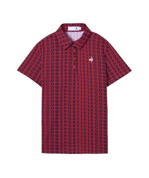 le coq sportif GOLF(ルコックスポルティフゴルフ)の「【le coq sportif GOLF】吸汗速乾/UVカットストレッチ半袖シャツ ゴルフウェア(ポロシャツ・レディース・ベージュ/ブラック/レッド/ホワイト・S/M/L/XL)」の4枚目の写真