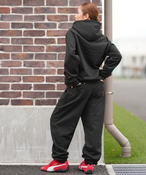 RVCA ブラック フーディ パンツ セットアップ RVCA（ルーカ） スウェット 上下 メンズ セットアップ ブランド RVCA
