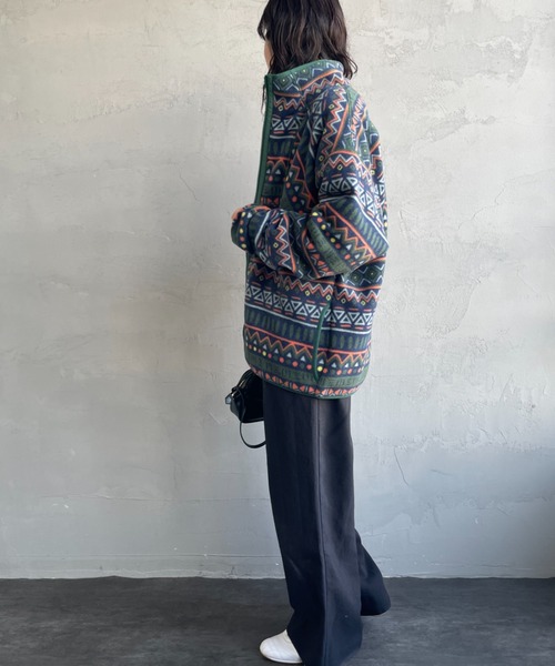 Columbia（コロンビア）の「【WEB限定】[Columbia/コロンビア] ストームクレストロード フリースジャケット（その他アウター・レディース・マルチ/アイボリー/チャコール・S/M）」の5枚目の写真