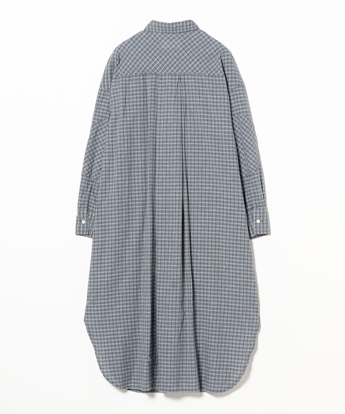 BEAMS BOY（ビームスボーイ）の「ワーク チェック ワンピース（ワンピース・レディース・ライトブラウン/ブルー・ONE SIZE）」の21枚目の写真
