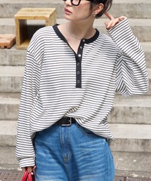＜抗菌防臭＞ ワッフルヘンリーネックプルオーバー