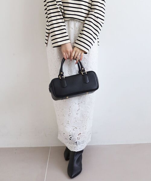 le.coeur blanc(ルクールブラン)の「モチーフレーススカート(スカート・レディース・オフホワイト/ブラック・38)」の11枚目の写真