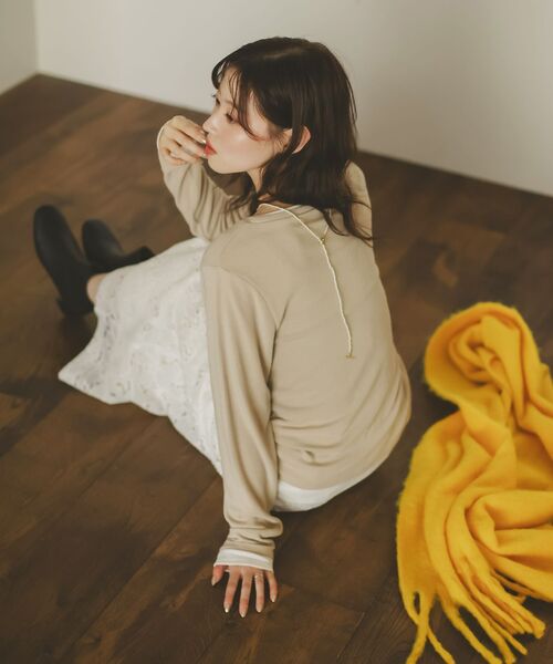 le.coeur blanc(ルクールブラン)の「モチーフレーススカート(スカート・レディース・オフホワイト/ブラック・38)」の18枚目の写真