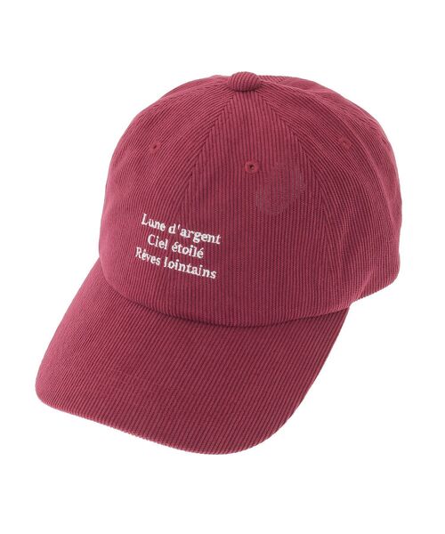 Green　Parks（グリーンパークス）の「everywalk.コーデュロイロゴキャップ（キャップ・レディース・グレー/レッド/アイボリー・FREE）」の16枚目の写真