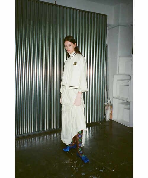 FRED PERRY（フレッドペリー）の「【別注】FRED PERRY / Tennis Bomber Jacket（ブルゾン・レディース・ホワイト/ネイビー・ONE SIZE）」の11枚目の写真