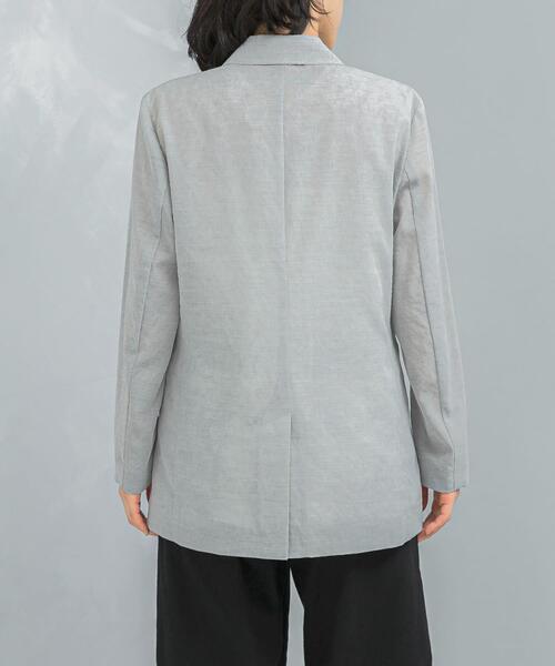 URBAN RESEARCH ROSSO WOMEN(アーバンリサーチ ロッソ)の「セミシアーテーラードジャケット(その他アウター・レディース・グレー/オフホワイト・FREE)」の18枚目の写真