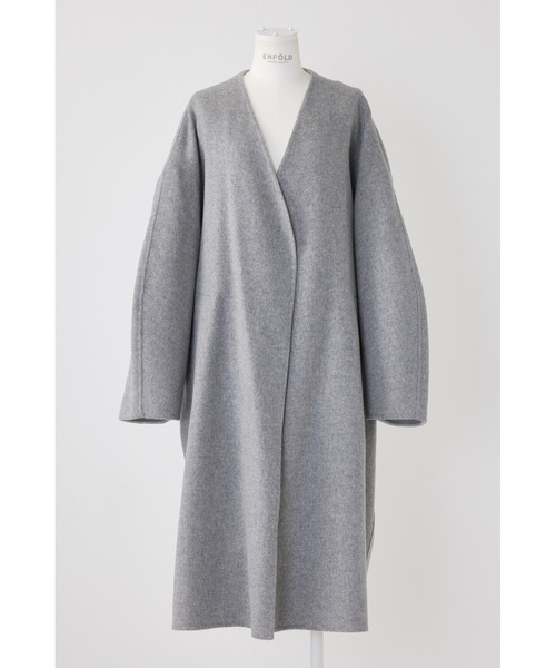 ノーカラーワイドコート（ノーカラーコート）｜ENFOLD（エンフォルド