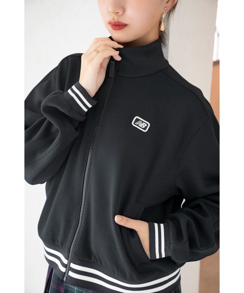 NEW BALANCE(ニューバランス)の「Post Season ピケトラックジャケット(ブルゾン・レディース・ブラック/ライトベージュ・X-LARGE/LARGE/MEDIUM/SMALL)」の11枚目の写真