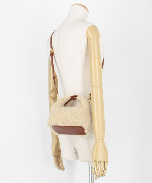 FREAK'S STORE(フリークスストア)の「SINBONO/シンボノ Vienna Top Handle Crossbody Bag / 2T06(ショルダーバッグ・レディース・ナチュラル/パープル・ONE SIZE)」の16枚目の写真