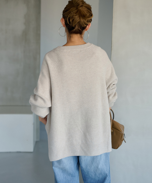 FRAMeWORK⭐︎美品　現行24AWモデル ラグランスリーブワイドプルオーバー ≪追加≫ラグランスリーブ ワイドプルオーバー（ニット/セーター