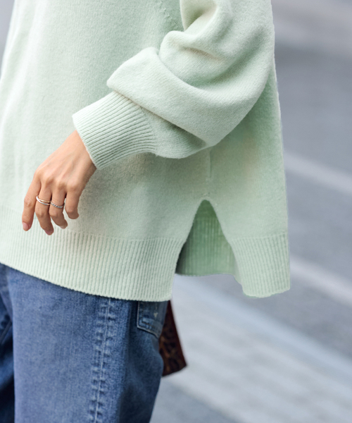 ≪追加≫ラグランスリーブ ワイドプルオーバー（ニット/セーター