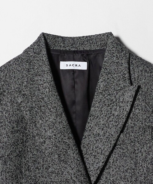 SACRA(サクラ)の「<SACRA>ツイード ジャケット(テーラードジャケット・レディース・ブラック・38)」の10枚目の写真