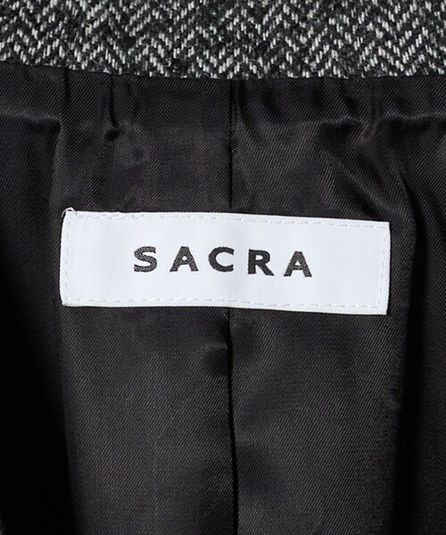SACRA(サクラ)の「<SACRA>ツイード ジャケット(テーラードジャケット・レディース・ブラック・38)」の17枚目の写真