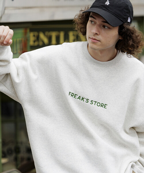 限定展開 リラックスフィット 刺繍ロゴワンポイント クルーネック