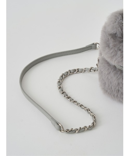 フェイクファーショルダーミニバッグ（ショルダーバッグ