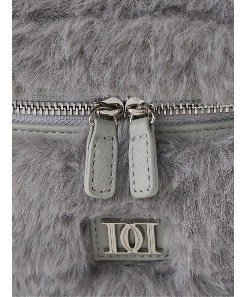 ダーリッチ フェイクファーショルダーミニバッグ グレー フェイクファーショルダーミニバッグ（ショルダーバッグ