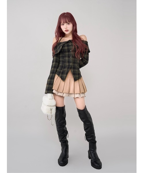 Darich（ダーリッチ）の「フェイクファーショルダーミニバッグ（ショルダーバッグ・レディース・ブラック/グレー/ベージュ/ホワイト/ピンク/イエロー・FREE）」の11枚目の写真