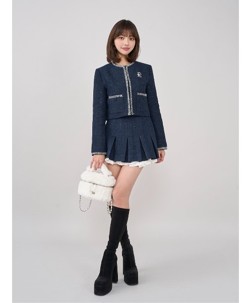 Darich（ダーリッチ）の「フェイクファーショルダーミニバッグ（ショルダーバッグ・レディース・ブラック/グレー/ベージュ/ホワイト/ピンク/イエロー・FREE）」の13枚目の写真