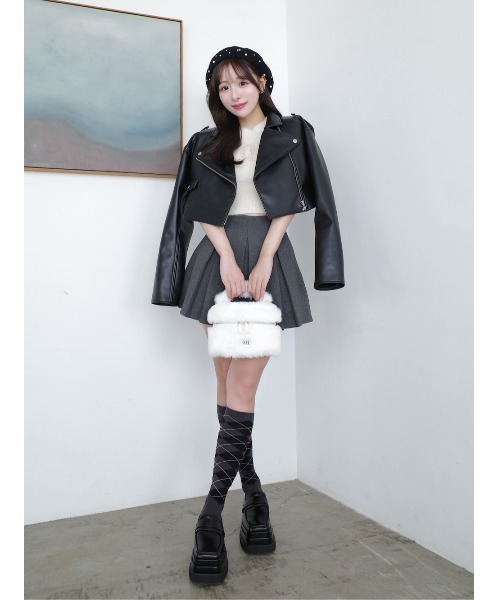 Darich（ダーリッチ）の「フェイクファーショルダーミニバッグ