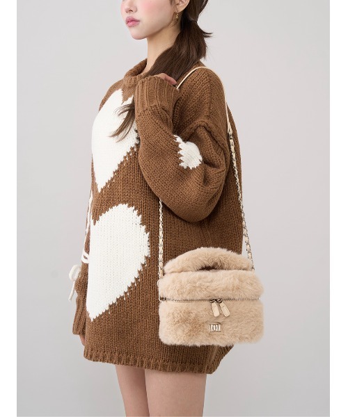 Darich（ダーリッチ）の「フェイクファーショルダーミニバッグ