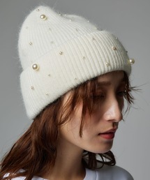 Narcissus | パールスマイルビーニー/パールニット帽(ニットキャップ/ビーニー)