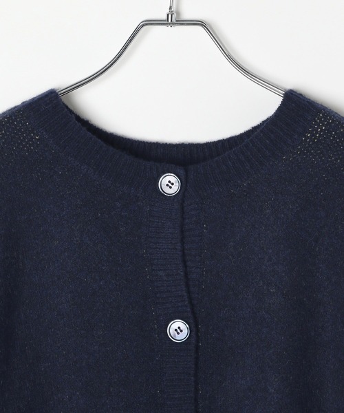 LEPSIM（レプシィム）の「5ゲージ2WAYロゴチュニックカーディガン　595309（カーディガン/ボレロ・レディース・チャコールグレー/バーガンディー/ネイビー/ベージュ・FREE）」の9枚目の写真