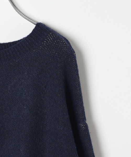 LEPSIM（レプシィム）の「5ゲージ2WAYロゴチュニックカーディガン　595309（カーディガン/ボレロ・レディース・チャコールグレー/バーガンディー/ネイビー/ベージュ・FREE）」の10枚目の写真