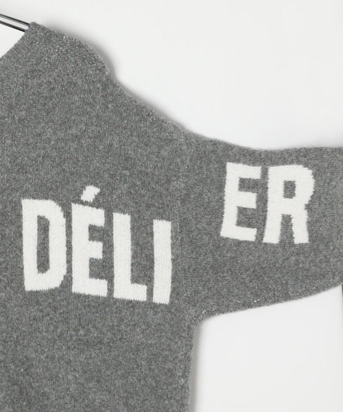 LEPSIM（レプシィム）の「5ゲージ2WAYロゴチュニックカーディガン　595309（カーディガン/ボレロ・レディース・チャコールグレー/バーガンディー/ネイビー/ベージュ・FREE）」の14枚目の写真