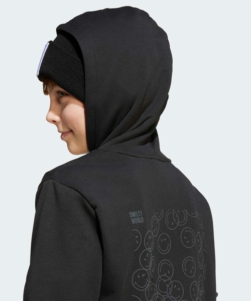 adidas(アディダス)の「adidas x Smileyworld パーカー キッズ / アディダス adidas(パーカー・キッズ・ブラック・130/140/150/160)」の6枚目の写真