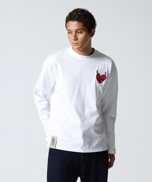 maxsix（マックスシックス）の「maxsix(マックスシックス）SINGLE HERT L/S TEE（Tシャツ/カットソー・メンズ・ブラック/ホワイト・L/M）」の19枚目の写真