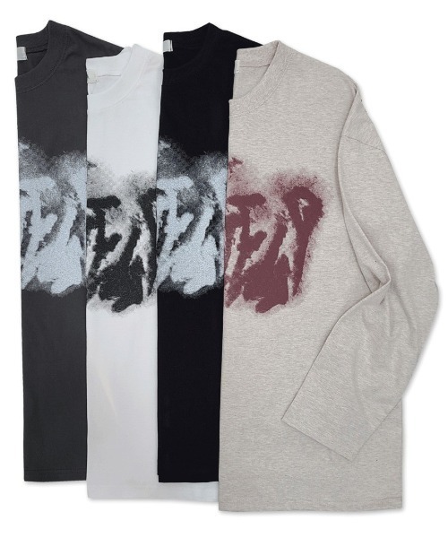 COSYHARU（コシハル）の「ルーズフィットスウェットTシャツ（Tシャツ/カットソー・メンズ・ブラック/オートミール/ホワイト・FREE）」の14枚目の写真