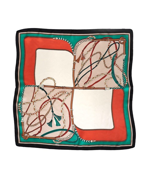 MIAN (ミアン)の「クラシカルパターン マルチスカーフ(バンダナ/スカーフ・レディース・ブラック・FREE)」の8枚目の写真