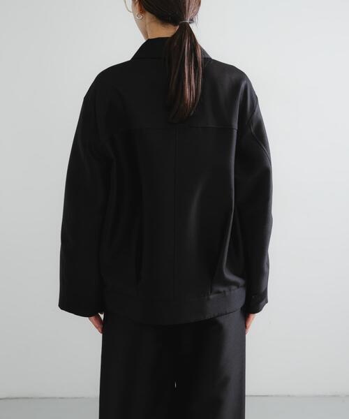 URBAN RESEARCH(アーバンリサーチ)の「new basic WOOL SILK BOX JACKET(その他アウター・レディース・ブラック・FREE)」の10枚目の写真