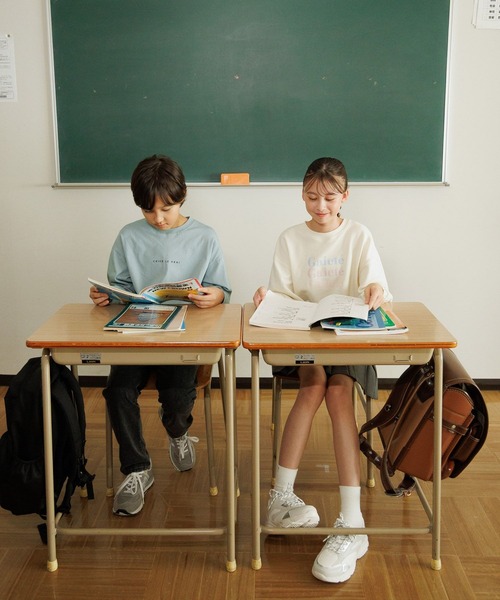 GLOBAL WORK（グローバルワーク）の「ヘビロッTEE/レイヤード長袖/579703（Tシャツ/カットソー・キッズ・ライトグレー/ブラック/ライトグリーン・130cm/140cm/150cm/160cm）」の14枚目の写真