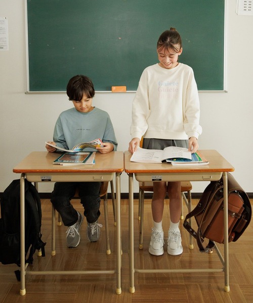 GLOBAL WORK（グローバルワーク）の「ヘビロッTEE/レイヤード長袖/579703（Tシャツ/カットソー・キッズ・ライトグレー/ブラック/ライトグリーン・130cm/140cm/150cm/160cm）」の15枚目の写真