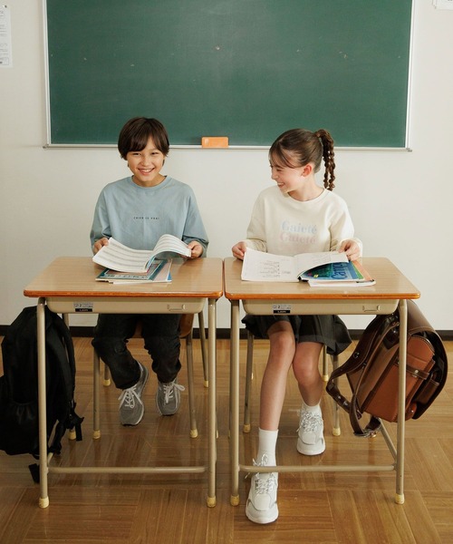 GLOBAL WORK（グローバルワーク）の「ヘビロッTEE/レイヤード長袖/579703（Tシャツ/カットソー・キッズ・ライトグレー/ブラック/ライトグリーン・130cm/140cm/150cm/160cm）」の16枚目の写真